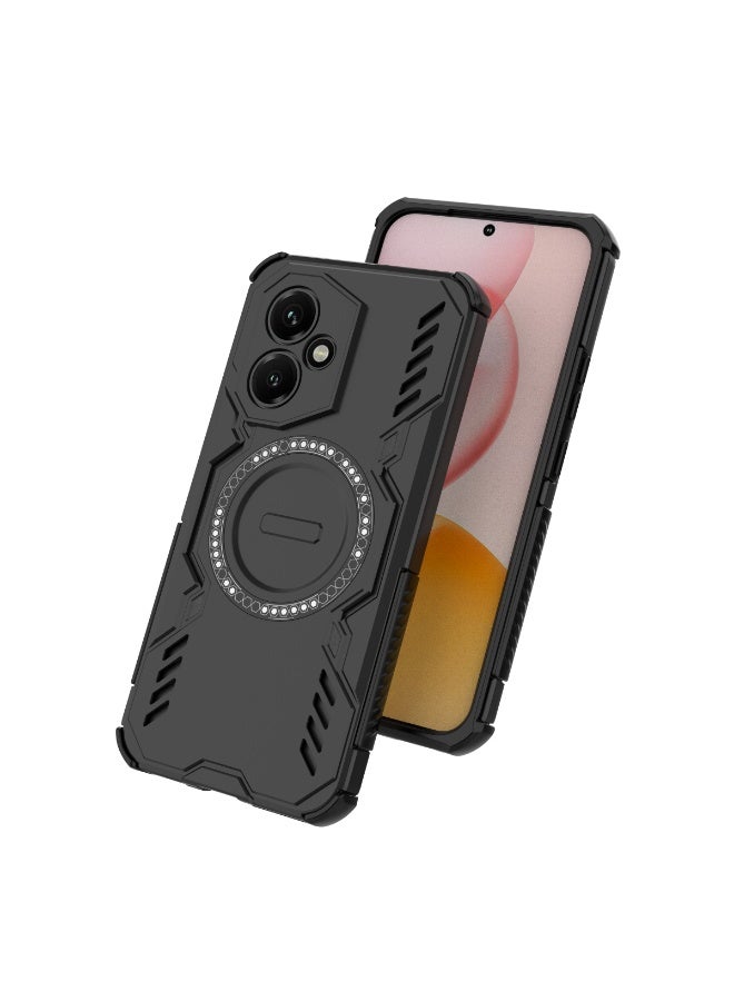 جولدن ماسك هونر 400 (Honor 400) جراب حماية ماجنتك ايرون (اسود) - Image 5